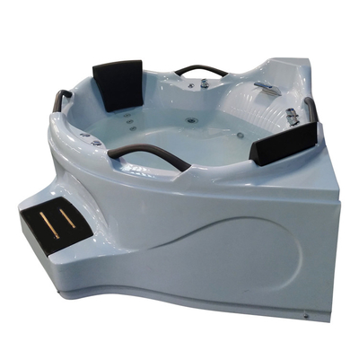 Whirlpool Massage Hydrotherapy Double Pump Corner Bathtub Hot Tub 2 Persons Double Jakuzzy